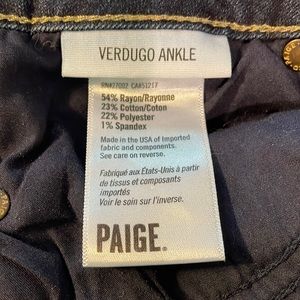 Paige jeans size 27